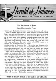 Title Page of Herald of Holiness - June 8, 1955.