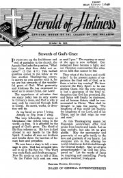 Title Page of Herald of Holiness - October 20, 1954