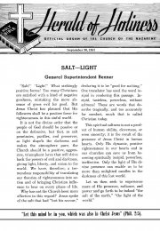 Title Page of Herald of Holiness - September 30, 1953