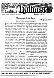 Title Page of Herald of Holiness - October 1, 1952