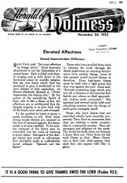 Title Page of Herald of Holiness - November 26, 1952
