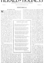 Title Page of Herald of Holiness - October 23, 1912