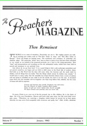 Cover of "The Preacher's Magazine"