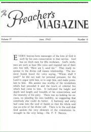 The cover of "The Preacher's Magazine"