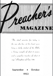 Title Page of Preacher's Magazine Sept/Oct 1953