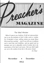 Title Page of Preacher's Magazine Nov/Dec 1953
