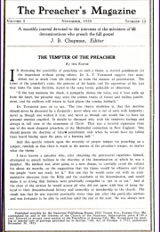 Cover of Preacher's Magazine