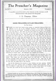 Cover of Preacher's Magazine