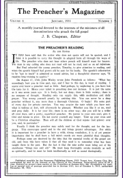 Cover of Preacher's Magazine
