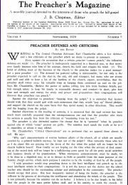 Cover of Preacher's Magazine