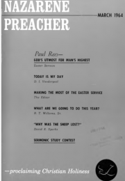 Title Page of Nazarene Preacher