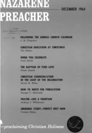 Title Page of Nazarene Preacher