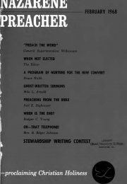 Title Page of Nazarene Preacher