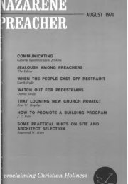 Title Page of Nazarene Preacher