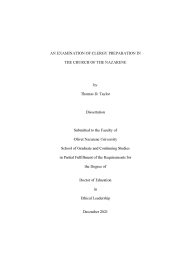 Dissertation Coverpage