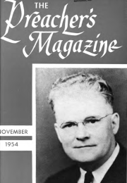 Title Page of Preacher's Magazine Photo of Orval J. Nease