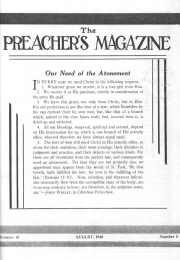 Title Page of Preacher's Magazine