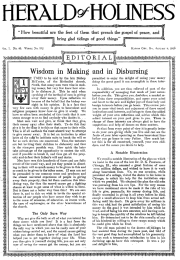 Title Page of Herald of Holiness - January 8, 1919