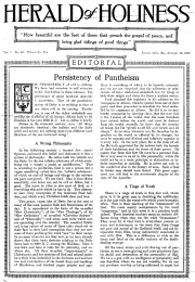 Title Page of Herald of Holiness - January 22, 1919