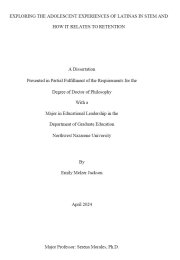 Dissertation title page