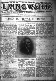 Living Water, September 19, 1907