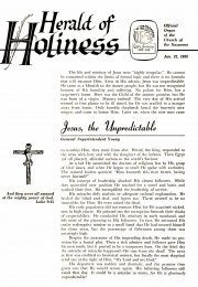 Herald of Holiness - January 22, 1958