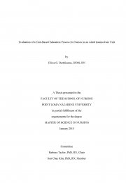 Evaluation of a Unit-Based Education Process for Nurses in an Adult Trauma Care Unit