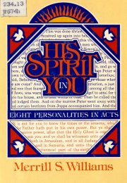 His Spirit in You: Eight Personalities in Acts