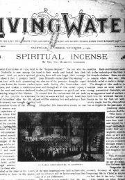Living Water, Nov. 3, 1904