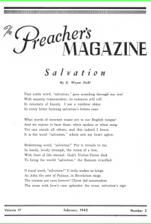 The cover of "The Preacher's Magazine"