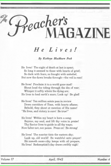 The cover of "The Preacher's Magazine"