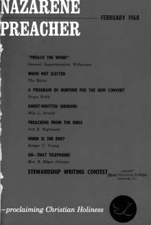 Title Page of Nazarene Preacher