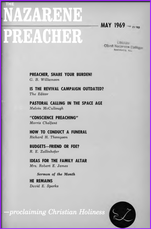 Cover of "The Nazarene Preacher"