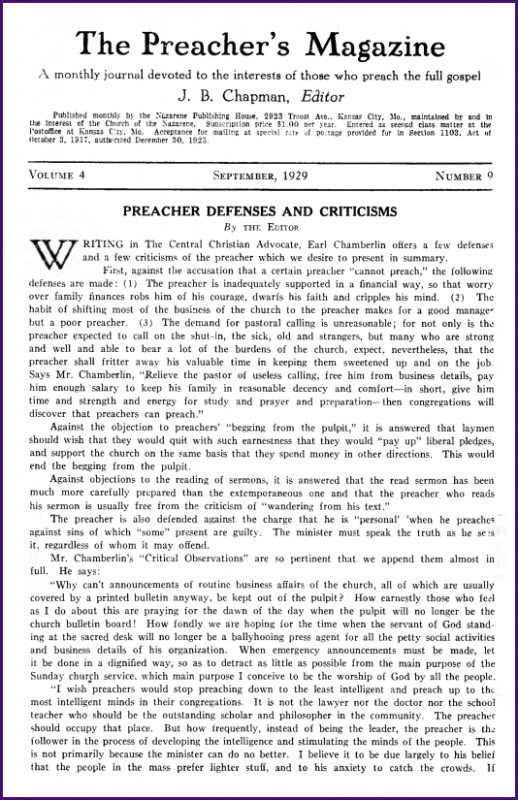 Cover of Preacher's Magazine