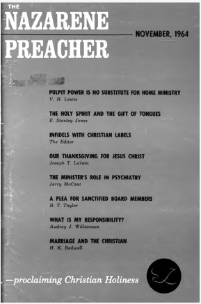 Title Page of Nazarene Preacher