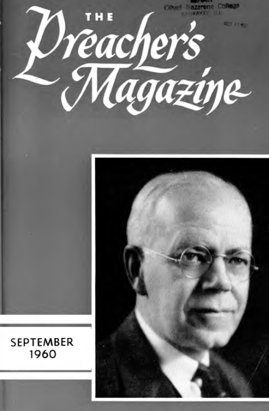 Cover of Preacher's Magazine Photo of Halford E. Luccock