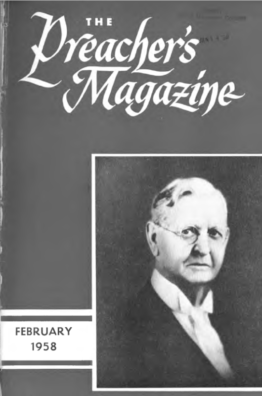 Title Page of Preacher's Magazine Photo of A. M. Hills