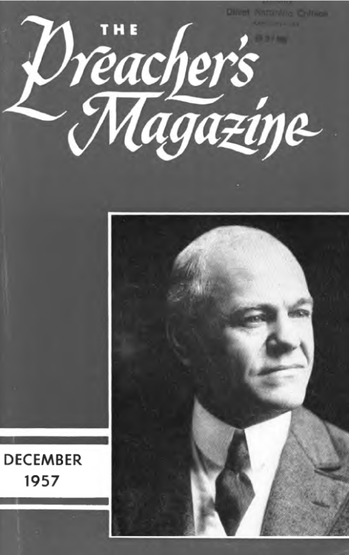 Title Page of Preacher's Magazine Photo of William E. Biederwolf