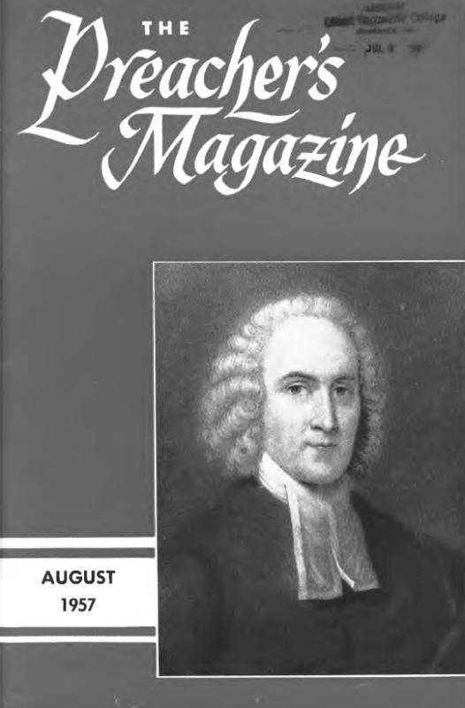 Title Page of Preacher's Magazine Portrait of Jonathan Edwards
