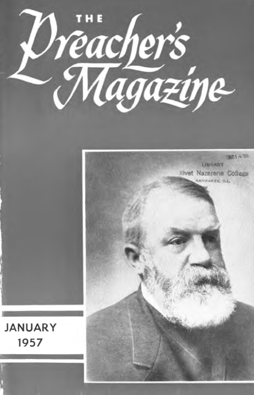 Title Page of Preacher's Magazine Portrait of Dwight L. Moody