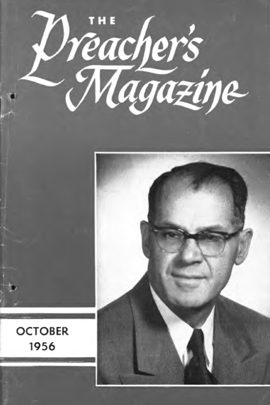 Title Page of Preacher's Magazine Photo of L. A. Reed