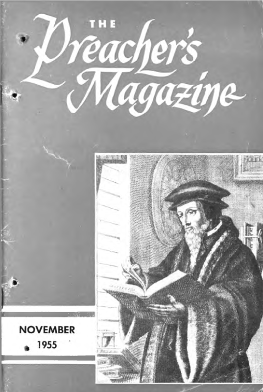 Title Page of Preacher's Magazine Portrait of John Calvin