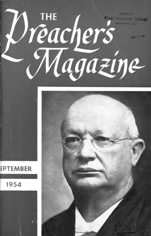 Title Page of Preacher's Magazine Photo of E. F. Walker