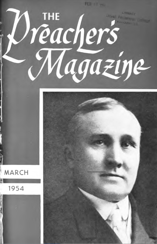 Title Page of Preacher's Magazine Photo of C. E. Cornell