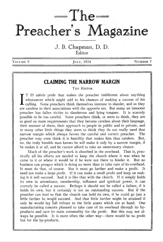 Cover of Preacher's Magazine