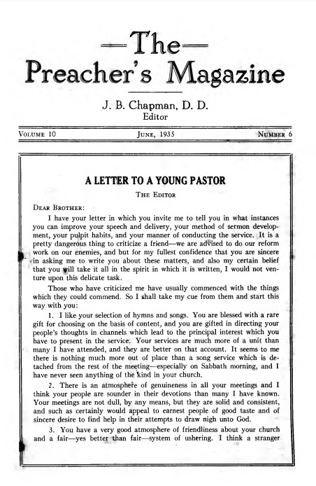 Cover of Preacher's Magazine