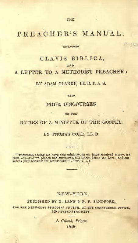 Title Page Image of The Preacher's Manual