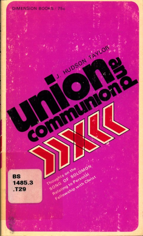 Cover Image of Book - Union and Communion