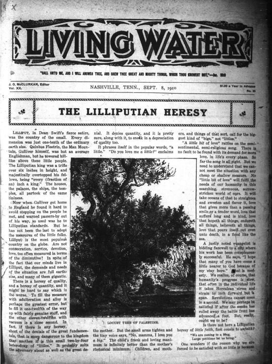 Living Water, September 8, 1910