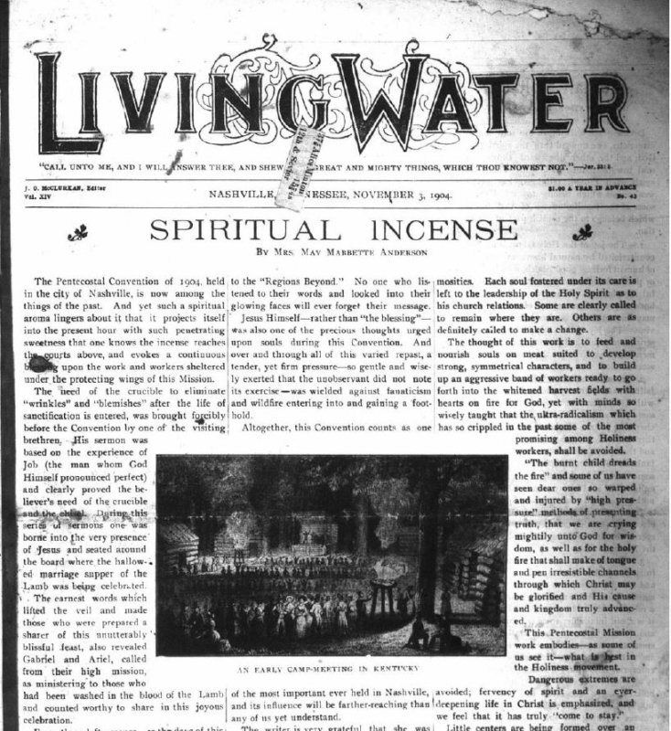 Living Water, Nov. 3, 1904